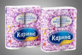 БУМ.полотенце "Карина" (2 рулон) белые 22м