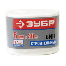 Бинт ЗУБР строит., повышен. прочности, 6см х 30 см    1240-06-30