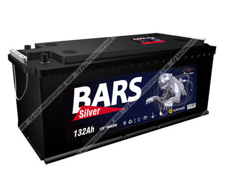 Аккумулятор 6СТ-132 L "Bars Silver" СНГ 
