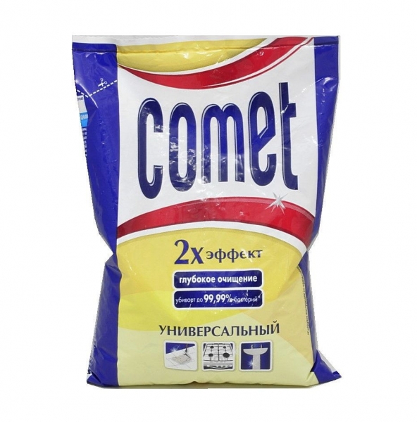 КОМЕТ чистящ. порошок (мягк.уп.) "Лимон" 400г. 