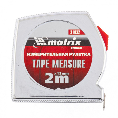 Рулетка Chrom 2м*13 мм "MATRIX"  31032