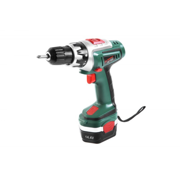 Аккум.дрель Hammer Flex ACD142  14.4В 2x1.2Ач 10мм 0-400/0-1200об/мин 18Нм в кейсе 