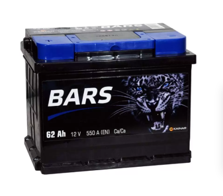 Аккумулятор 6СТ-62 VL "BARS GOLD" ЕВРО