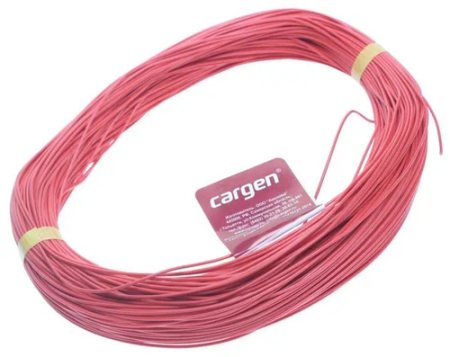 Провод автомобильный ПВАМ 0,5 бело-красный 100м, АХ-3561001 "Cargen"