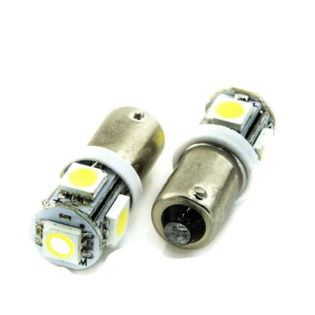 Автолампа светодиодная BA9S-24V 5 SMD бел. подсветки фар к-т 2шт "Н.Н."