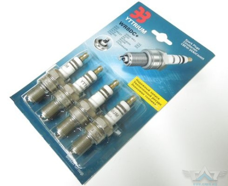 Свеча "YTTRIUM" WR8DC+ ЗМЗ 406,RENAULT 1.2L 